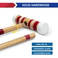 thumbnail image 2 of ROPODA 28In Six-Player Croquet Set with Wooden Mallets, Colored Balls, Sturdy Carrying Bag, 2 of 6