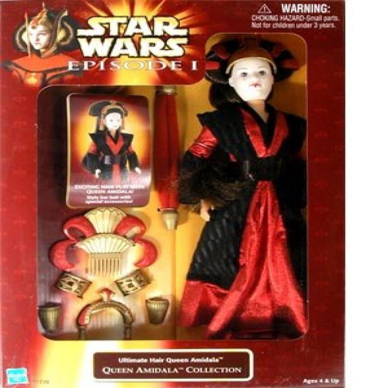 STAR WARS EPISODE I ULTIMATE HAIR QUEEN AMIDALA COLLECTION BARBIE ACTION FIGURE 
