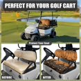 thumbnail image 5 of Yuyamidu Creepy Pumpkin Golf Cart Seat Covers Golf Cart Accessories Orange Halloween Club Cars Seat Covers Stretchy Fabric, Fits Most 2-Passenger Golf Carts, Scratch Resistant, 5 of 8