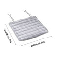 thumbnail image 3 of Fwttom Seat Cushion, 2 pcs Square Chair Pads with Ties, Seat Cushions for Office Chairs Cushion, Home Floor Pillow, Window Seat & Outdoor Camping, 15.75 x 15.75 inches, 3 of 5