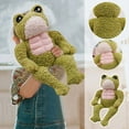 thumbnail image 3 of Gqtwoy Muscle Toy Imitation Doll - Cute Green Stuffed Animal for Kids, 35cm Soft Plush Doll, Perfect Birthday Gift and Bedroom Decor, 3 of 9
