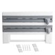 thumbnail image 1 of Soporte para Papel De Cocina, Soporte para Pared, Estante De Almacenamiento para Botellas De Salsa, Soporte para Papel De Cocina, Herramienta De Cocina, Corte De Película Adhesiva(Gris Blanco), 1 of 14