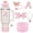 A, variant on 5pcs Tumbler Accessories Set for Stanley 40oz Cup with Handle, Perfect Gift, Pink Coquette Bling Style Water Bottle Decor
