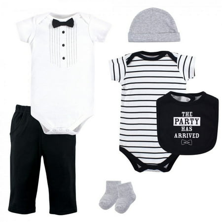 UPC: 0660168721294 | Little Treasure Baby Boy Layette 6-Piece Set Party Tux 6-9 Months