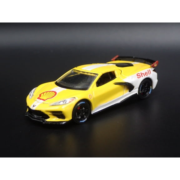 Open Box 2020-2025 CHEVY CHEVROLET CORVETTE STINGRAY C8 SHELL OIL 1:64 DIECAST MODEL CAR