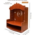 Bhavya Enterprise Divokah Beautiful Mdf Wooden Temple/Pooja Mandir For