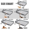 thumbnail image 2 of Exclusivo Mezcla Orthopedic Pet Bed for Medium Dogs 36"X24", L Shaped Waterproof Dog Beds with Removable Washable Cover, Gray, 2 of 7