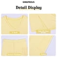 thumbnail image 6 of Gingprous 2 Piece Lounge Set for Women Oversized Tshirts with Shorts Casual Tops V Neck Summer Outfits, 6 of 10