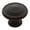 Black, variant on Miseno Mcktk1131 Greenwich 1-5/16" Mushroom Cabinet Knob - Chrome