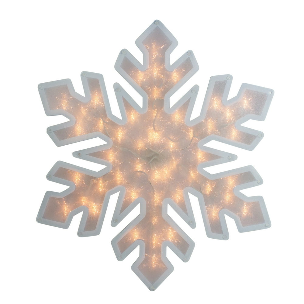 20 Lighted Snowflake Christmas Window Silhouette Decor