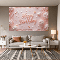 thumbnail image 6 of Pink Theme Birthday Banner Elegant Design Happy Birthday Decorative Banner for Celebration Event Indoor Decoration Party Decor, 6 of 8