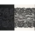 thumbnail image 3 of Jutemill Brand - 6" Black Lace Tulle Fabric Ribbon | Stretchy Material | Perfect for DIY Decoration and Craft, 3 of 6