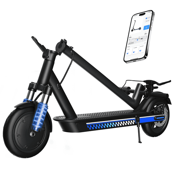 Electric Scooter for Adults,19MPH Top Speed 21 Miles Range,500W Peak Motor,8.5" Pneumatic Tires Foldable Commuting E-Scooter with Front Suspension