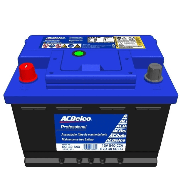 Batería ACDelco Chevy 94-12, Aveo 11-14, Tornado 18-20 ACDELCO Bateria Plomo-ácido libre de mantenimiento