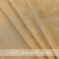 thumbnail image 5 of AZZCIA Faux Suede Light Gold Room Darkening Curtains, 55” x 84” (2 Panels), 5 of 6