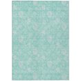 thumbnail image 2 of Addison Rugs Chantille Indoor/Outdoor Transitional Floral Aqua Washable Rectangle Rug, 5' x 7'6", 2 of 6