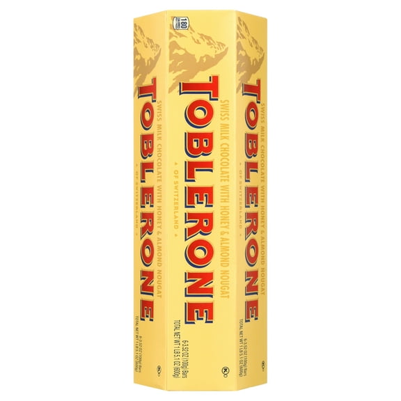 Toblerone, Swiss Milk Chocolate Bars, 3.52 Oz, (Pack of 6)