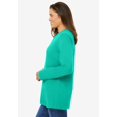 thumbnail image 3 of Woman Within Plus Size Perfect Long-Sleeve Crewneck Tee (Petite Available), 3 of 3
