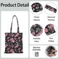 thumbnail image 3 of Sac Fourre-Tout Réutilisable à Motifs Floraux - Design Pliable Durable et Compact, 3 of 6