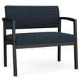thumbnail image 1 of Chaise Bariatrique en Acier Lenox pour Réception et Salle d'Attente / Acier Noir / Bleu, 1 of 5