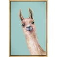 thumbnail image 2 of PixonSign Framed Wall Art Pastel Watercolor Brown Wool Farm Llama Nature Animals Portrait Artwork Cartoon Oil Paintings Modern Canvas Prints Colorful Fine Art for Rooms - 24"x36" Natural, 2 of 5