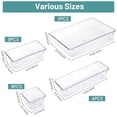 thumbnail image 2 of 25 PCS Clear Plastic Drawer Organizer Set, 4 Sizes Desk Drawer Divider Organizers and Storage Bins for Makeup, Jewelry, Gadgets for Kitchen, Bedroom, Bathroom, Office, 2 of 13