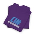 thumbnail image 3 of alphanumeric skateboards a# 1998 Vintage Logo Blue Classic Skate TShirt Print - Purple / 5XL, 3 of 5