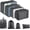 Black, variant on 8 Set Packing Cubes for Suitcase, Packing Cubes for Carry on Suitcases, Luggage Organizer for Travel Essentials, Large Mesh Luggage Bag for Suitcases