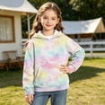 thumbnail image 4 of Atogsazn Girls Fleece Lined Hoodies Kids Casual Long Sleeve Hooded Sweatshirt Fall Winter Clothes Tops White 5-6 Years Fashion, 4 of 8