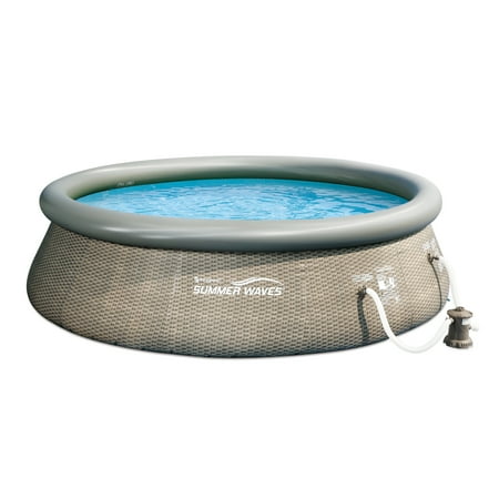 above ground pool wicker look