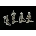 thumbnail image 2 of Zeckos 4 Pc. Bone Stretchers Skeletons in Yoga Poses Decorative Statue Set, 2 of 3