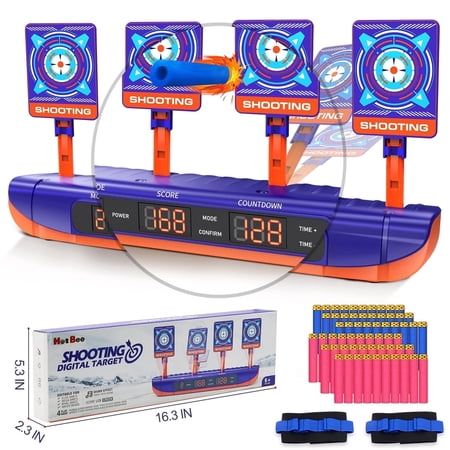 Freecat Electronic Shooting Targets for Kids, Toys for Boys 8 to 11 Years, Digital Scoring Auto Reset Target Shooting Toy with 4 Modes, Christmas Birthday Gifts for Boys.