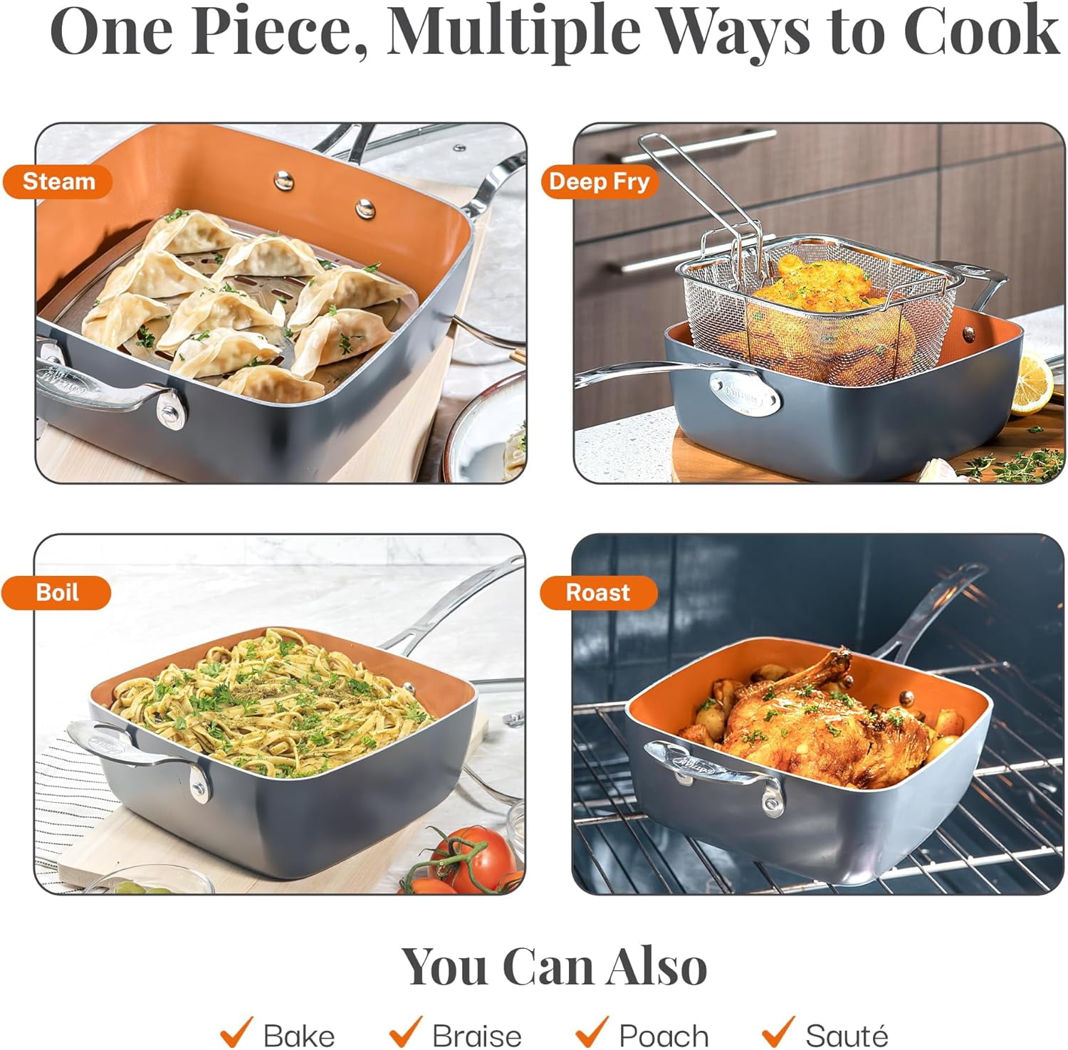 Gotham Steel Nonstick Deep Fry Pan 9.5 Gotham Steel Nonstick Deep Fry Pan 9.5