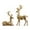 Gold, variant on kowaku 2 Pieces Deer Sculpture Statue Modern Reindeer Figurine Tabletop Animal Ornament Craft Pp Material Suitable for Entryway Office Living Room Home Decor Silver
