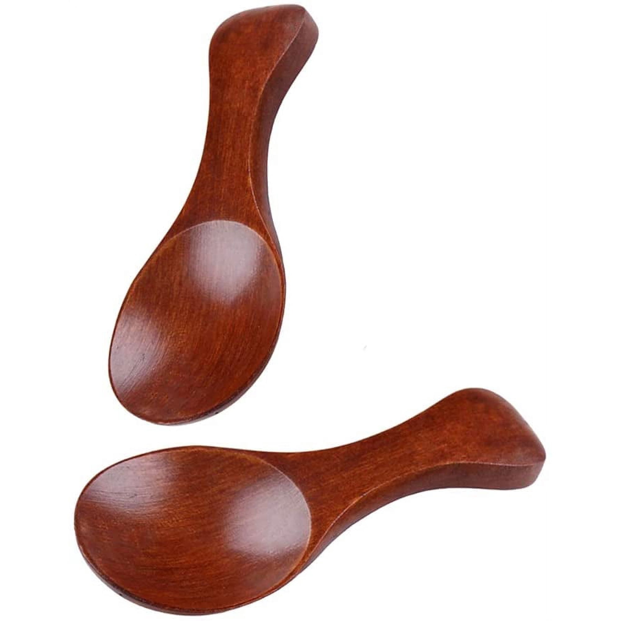 Lot de 3 cuillères à miel en bois à long manche pour thé, café, lait, cuillère à mélanger réutilisable en bois avec motif nid d'abeille pour sirop, mélasse, condiments