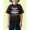 thumbnail image 2 of MAWOTEA "Boys Will Be Good Humans" Boys' Graphic T-Shirts - Soft, Breathable, Lightweight, Comfy Short Sleeve Tees For All Seasons, 2 of 6