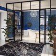 thumbnail image 1 of ECARPET Marble Textured Area Rug, Contemporary Carpet for Living Room, Black Marble Collection, 1 of 9