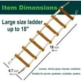 thumbnail image 3 of Bird Perches Apple Wood Large Parrot Perch, 18" Ladder for Birds Cages Parakeet Conure Cockatiel Toys Accessories Pack of 4, 3 of 8