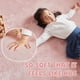 thumbnail image 4 of Runner Jinchan 61x152 cm de Peluche Suave Antideslizante Rosa, 4 of 8