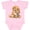 AD-Pink, variant on Golden Retriever with Teddy Boys or Girls Baby Bodysuit
