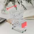 thumbnail image 3 of UPGRATOR Chariot Mini Chariot Panier de Rangement Rouge ABS pour Moderne 1 Ensemble, 3 of 6