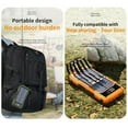 thumbnail image 5 of Dexqynl Solar Power Bank with 4 Built-in Cables, 10000mAh Portable Wireless Charger, Laser Light, and LED Display, Outdoor Emergency Power Backup Battery Pack, for iPhone, Samsung,Moto Black, 5 of 8