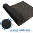 thumbnail image 2 of Orange Line and Gray Bottom desk Mouse Padwaterproofnon Slip Line Series for Office Home Work GamingmousepadsRubber Base Mousepad with Stitched Edges 31.5x11.8inches, 2 of 7