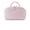 Pink, variant on 180° Lay-Flat Cosmetic Organizer Kit - Large Capacity Travel Toiletry Bag with Brush Slots + Bonus Beauty Blender Sponge, Creamy Vegan Leather Pouch