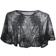 thumbnail image 1 of GDREDA Robe Cape Élégante en Maille avec Détails à Sequins - Robe de Soirée Polyvalente pour Femmes, Noir, Taille Unique, 1 of 3