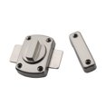 thumbnail image 3 of Cerradura de puerta giratoria de seguridad JM de aleación de zinc con tornillos para puerta de baño 1 pieza plata, 3 of 5