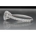 thumbnail image 3 of 2.50 Ct Stunning Round Real Natural Moissanite Diamond Engagement Rings for Women Fine 14K White Gold, 3 of 10