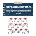 thumbnail image 3 of Swing Style Flip Top Bottle Replacement Caps With Rubber Gasket, 12 Pack, 3 of 8