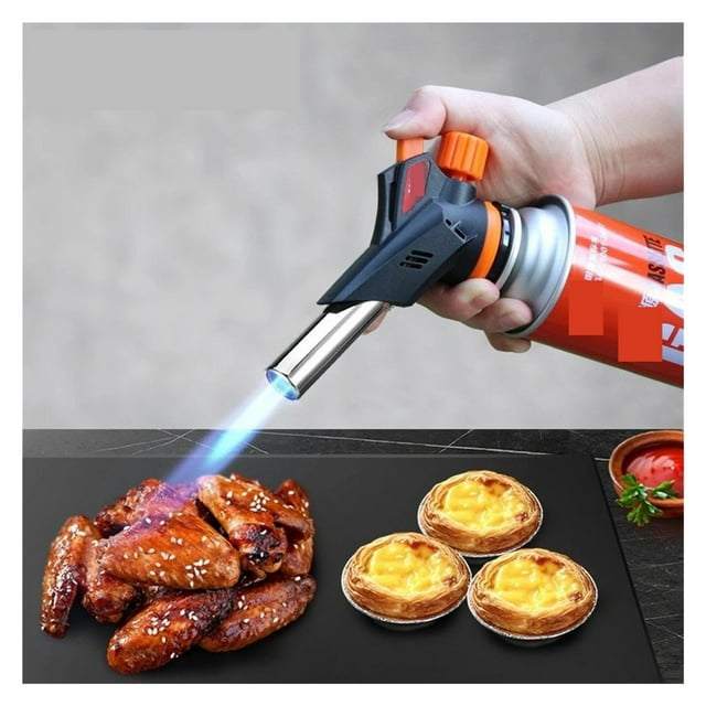 Adjustable Welding Torch Nozzle Flamethrower Electronic Gas Flame Part Outdoor Camping BBQ Hiking Kitchen Cooking Tool ,Easy to Use