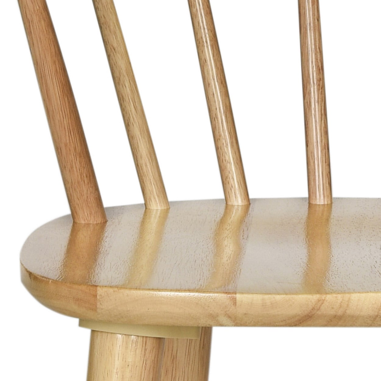 SAFAVIEH Blanchard Mid-Century Curved Spindle Side Chair, Natural